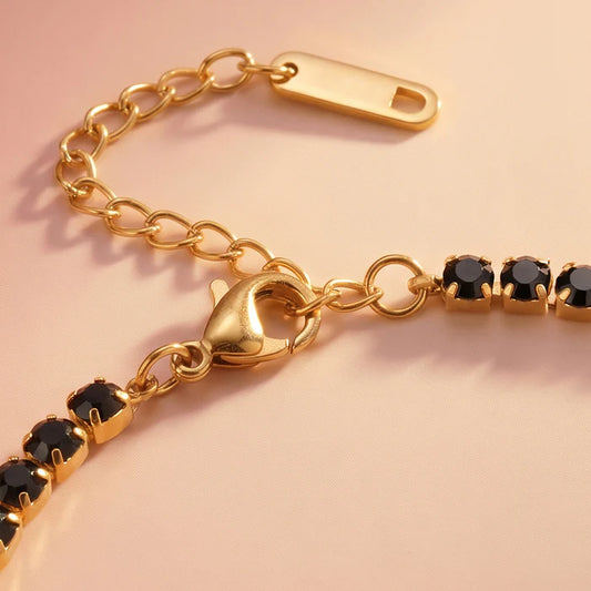 Black Tennis Bracelet