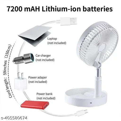 Rechargeable Desk Fan