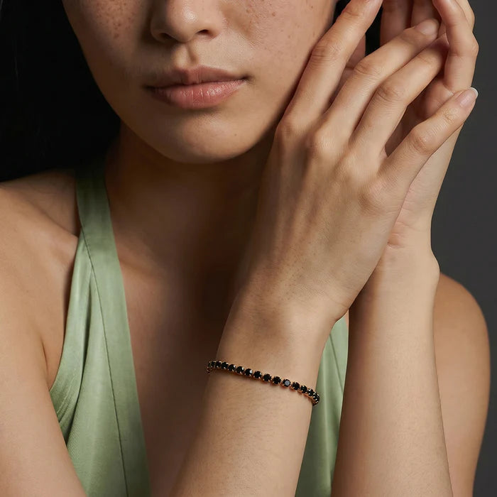 Black Tennis Bracelet