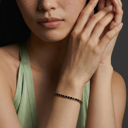 Black Tennis Bracelet