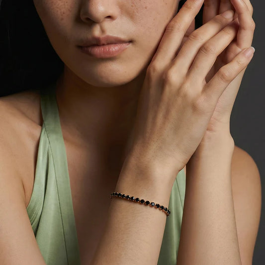 Black Tennis Bracelet