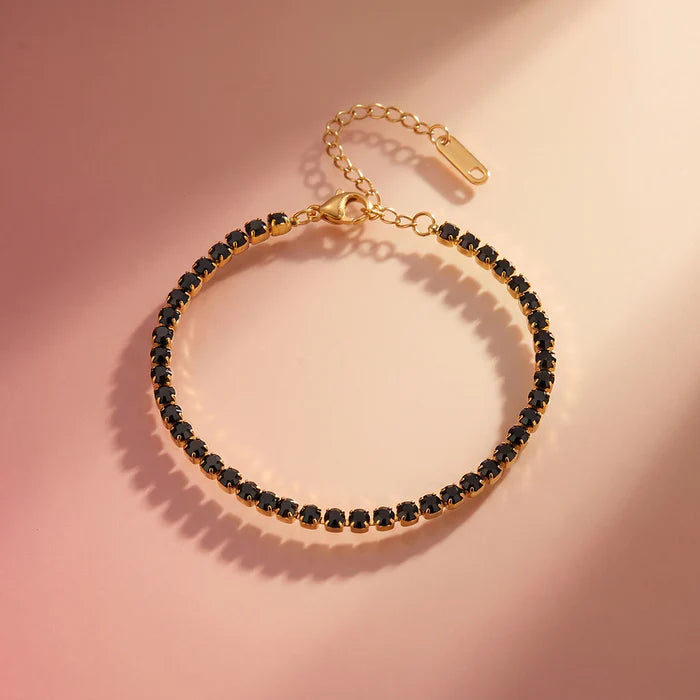 Black Tennis Bracelet
