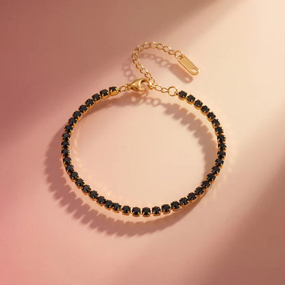 Black Tennis Bracelet