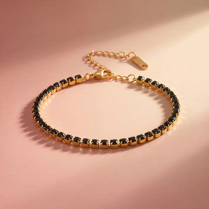 Black Tennis Bracelet